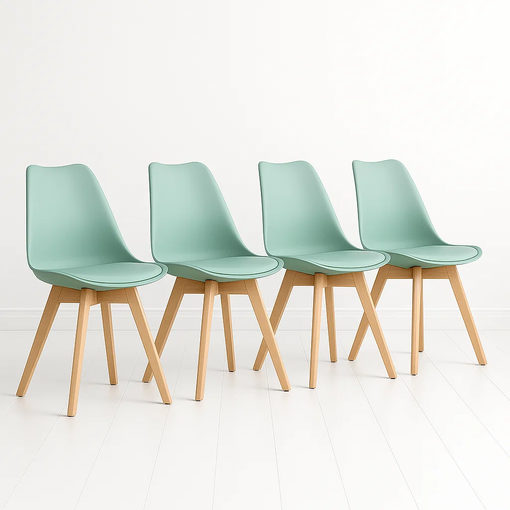 PACK DE 4 SILLAS TULIP MENTA - 1