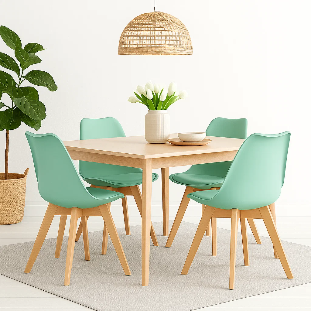 PACK DE 4 SILLAS TULIP MENTA - 2
