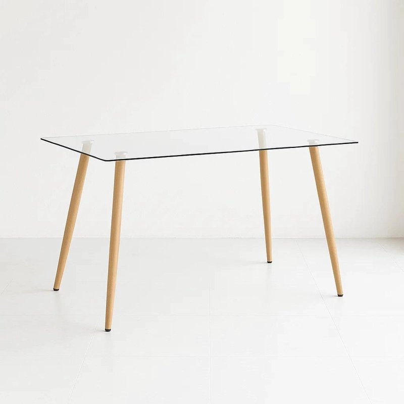 MESA COMEDOR KLIK MUEBLES EAMES VIDRIO RECTANGULAR 120X80