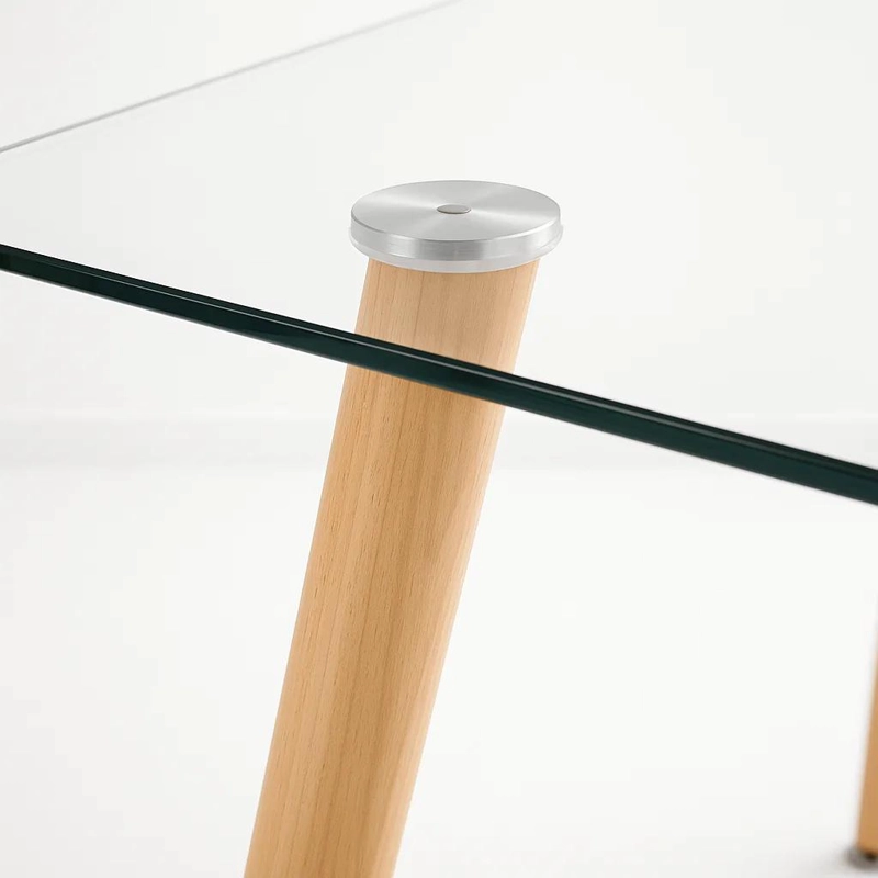 MESA COMEDOR KLIK MUEBLES EAMES VIDRIO RECTANGULAR 120X80 - 6