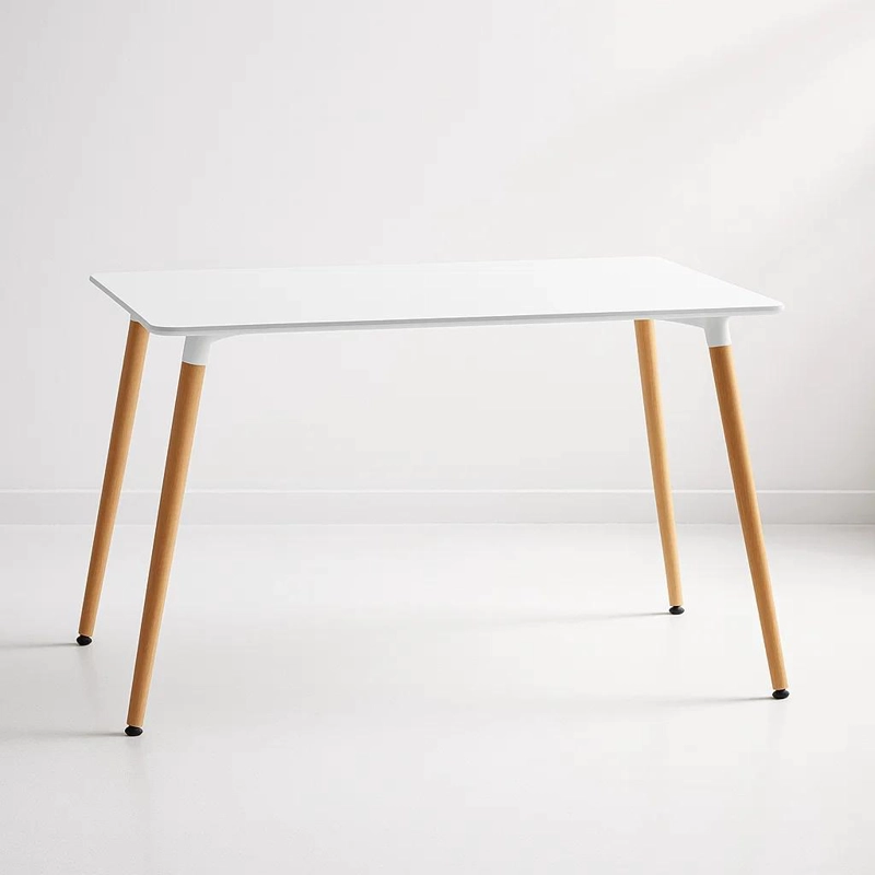 MESA KLIK MUEBLES EAMES RECTANGULAR COMEDOR BLANCO 120X80 CMS - 1