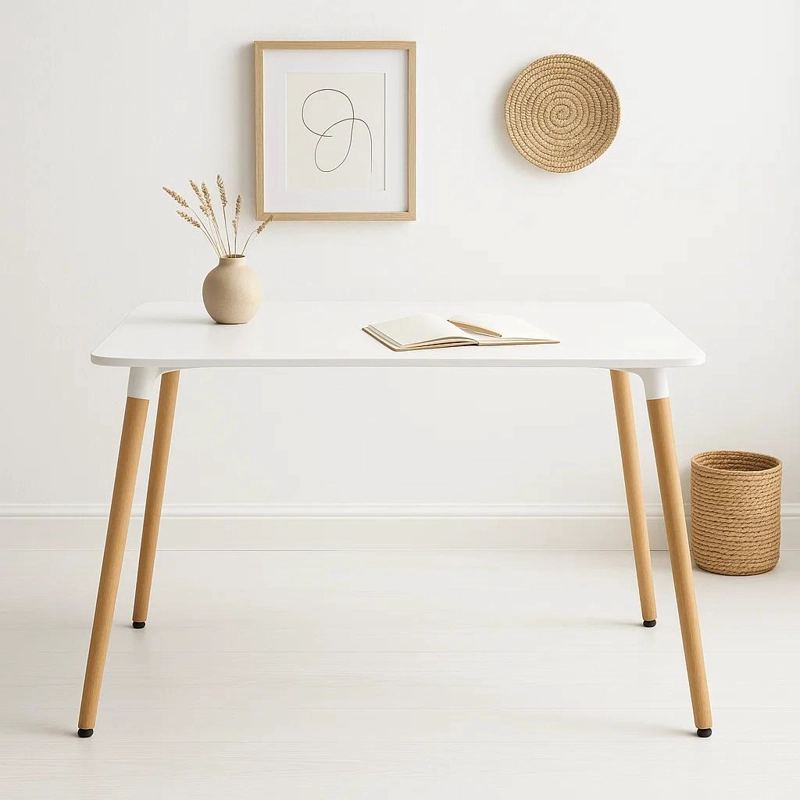 MESA KLIK MUEBLES EAMES RECTANGULAR COMEDOR BLANCO 120X80 CMS - 2
