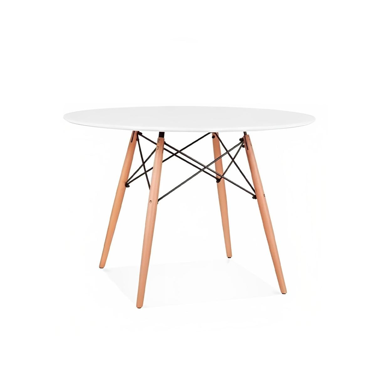MESA COMEDOR KLIK MUEBLES EAMES 100CM REDONDA BLANCO - 1