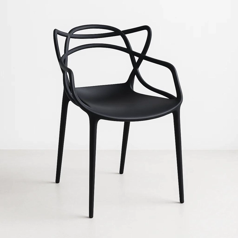 SILLA TERRAZA KLIK MUEBLES MASTER 1 CUERPO NEGRA EXTERIOR O COMEDOR - 1