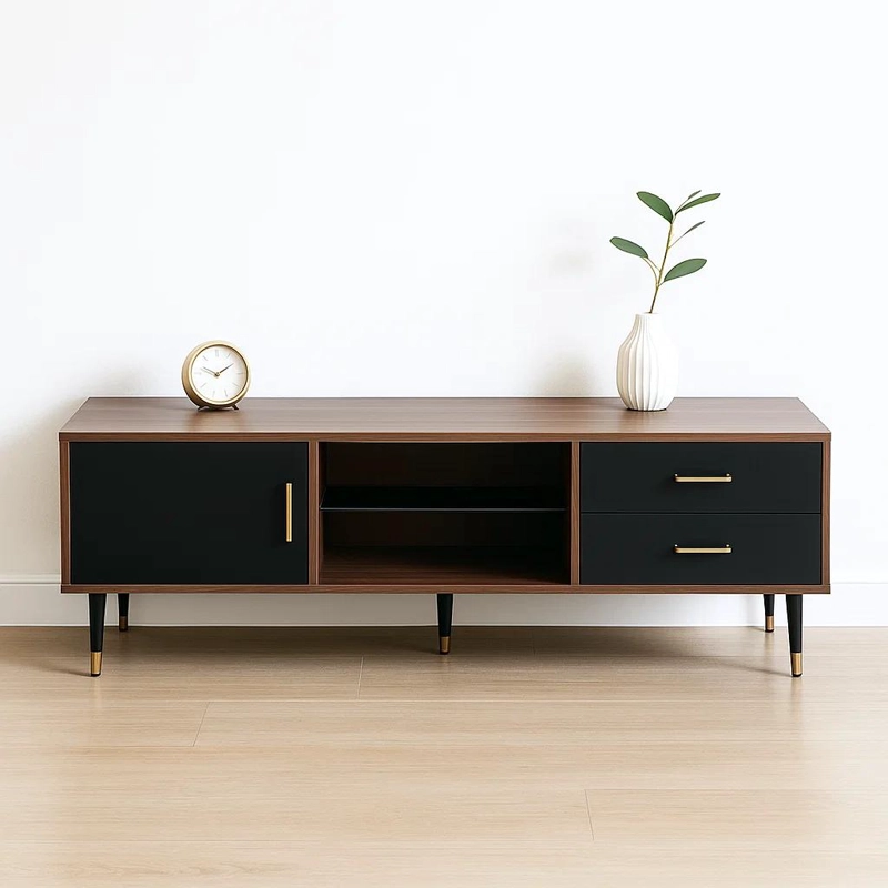 RACK TV KLIK MUEBLES MOSCU MDF CAFE NATURAL - 2