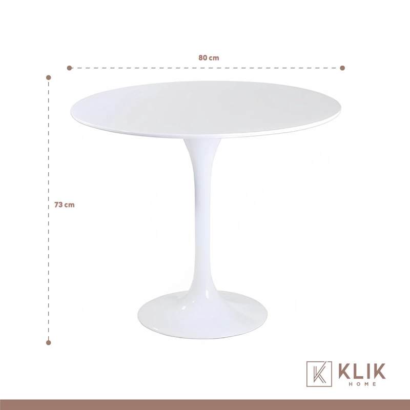 COMEDOR MESA TULIP BLANCA - 4 SILLAS EAMES BLANCAS - 5