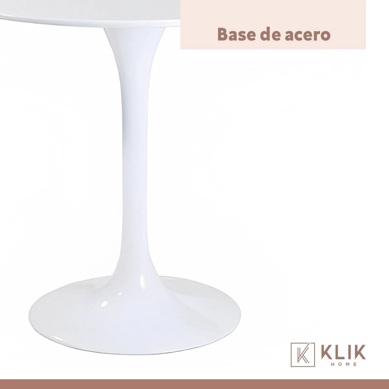 COMEDOR MESA TULIP BLANCA - 4 SILLAS EAMES BLANCAS - 7