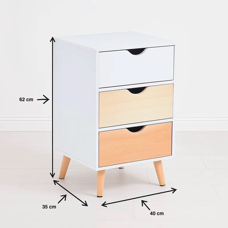 VELADOR KLIK MUEBLES EAMES MDF BLANCO 3 NIVELES - 4