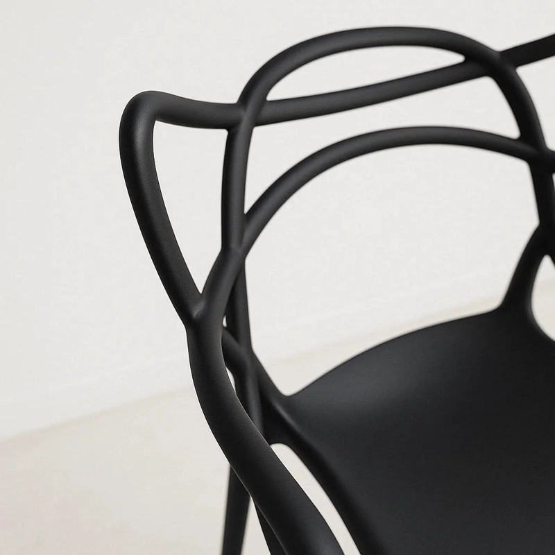 SILLAS TERRAZA O COMEDOR KLIK MUEBLES MASTER 1 CUERPO NEGRAS PACK 4 - 6