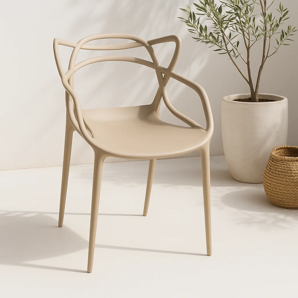 SILLA DE TERRAZA O COMEDOR MASTER - BEIGE - 2