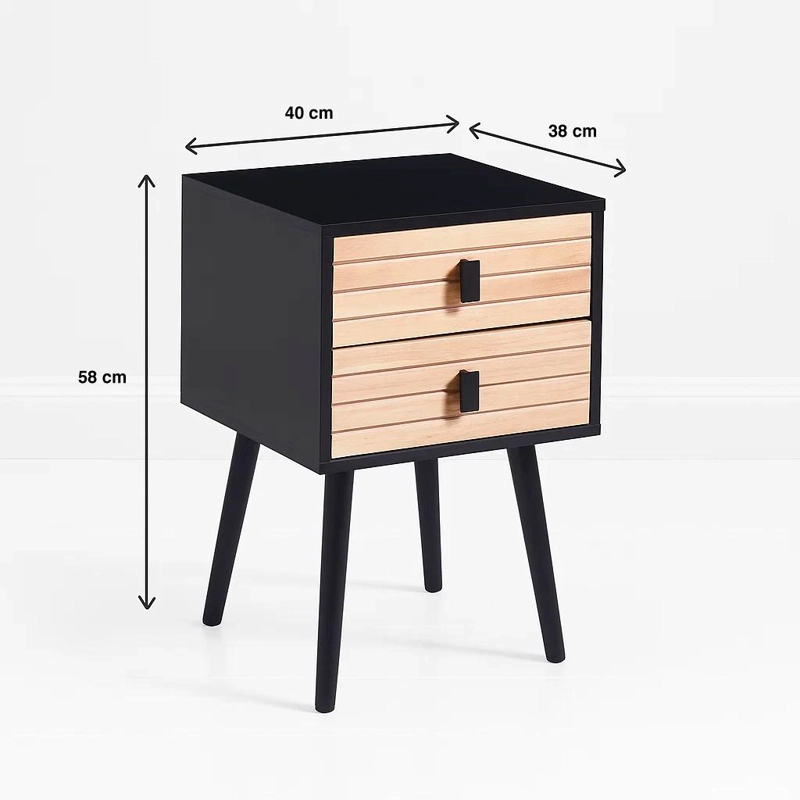 VELADOR KLIK MUEBLES AMBER MDP NEGRO - 4