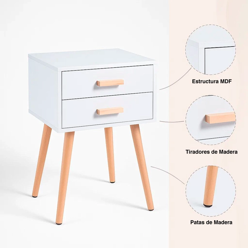 VELADOR KLIK MUEBLES EAMES MDF BLANCO DOBLE - 5