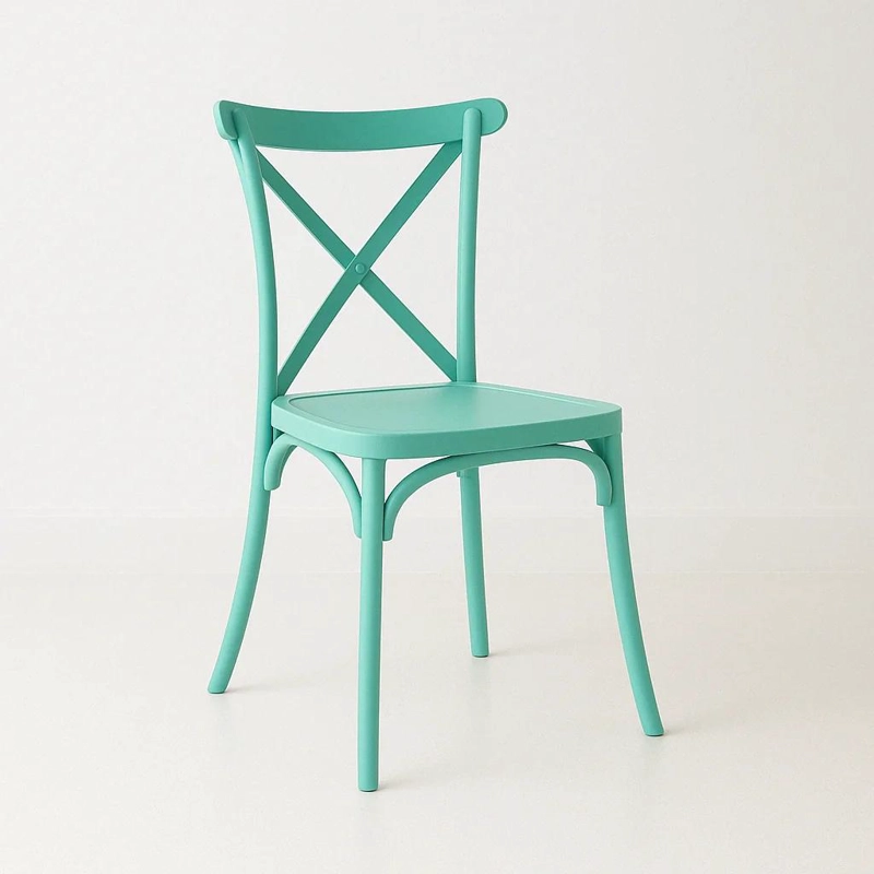 SILLA KLIK MUEBLES CROSSBACK DANUBIO 1 CUERPO MENTA TERRAZA EXTERIOR O COMEDOR