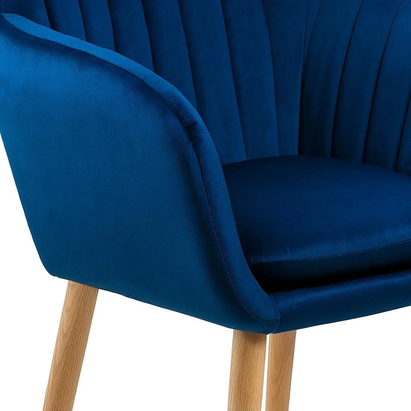 BUTACAS SITIALES KLIK MUEBLES DIAMANTE 1 CUERPO TERCIOPELO AZUL PACK 2 POLTRONAS A - 6