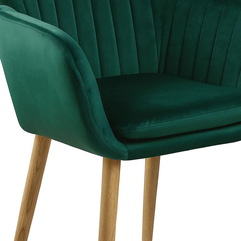 BUTACAS SITIALES KLIK MUEBLES DIAMANTE 1 CUERPO TERCIOPELO VERDE PACK 2 POLTRONA VE - 6