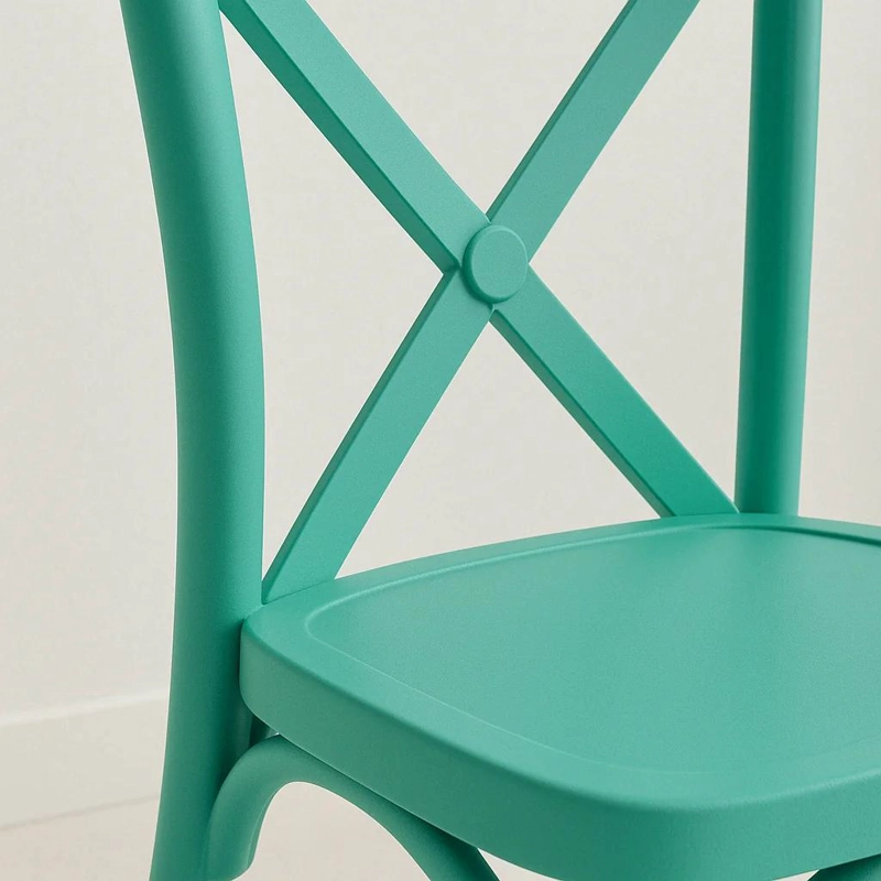 SILLAS TERRAZA O COMEDOR KLIK MUEBLES CROSSBACK MENTA PACK 4 DANUBIO - 6