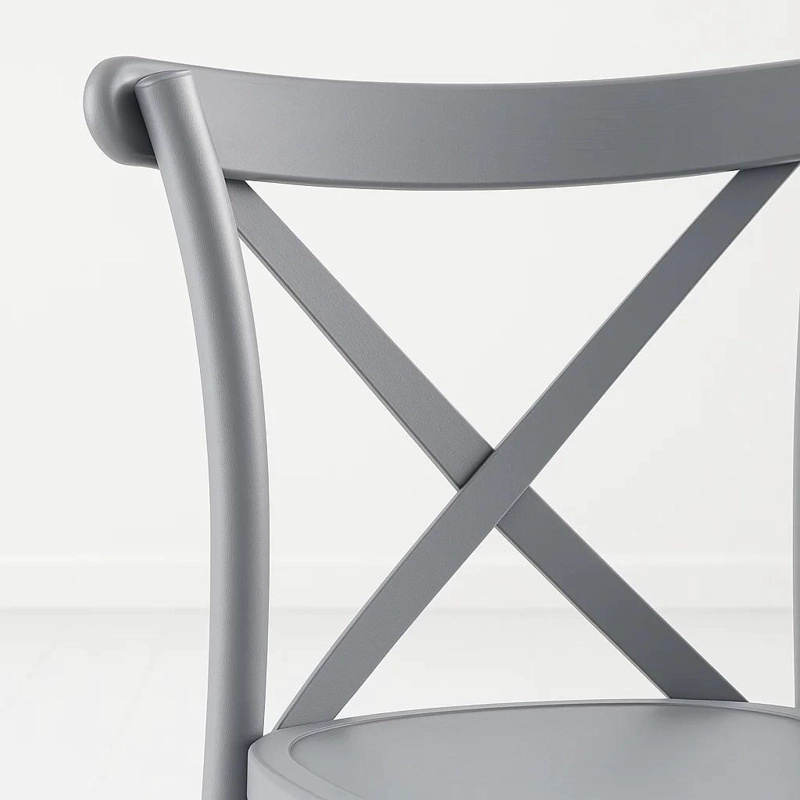 SILLA KLIK MUEBLES CROSSBACK 1 CUERPO GRIS DANUBIO TERRAZA EXTERIOR O COMEDOR - 6