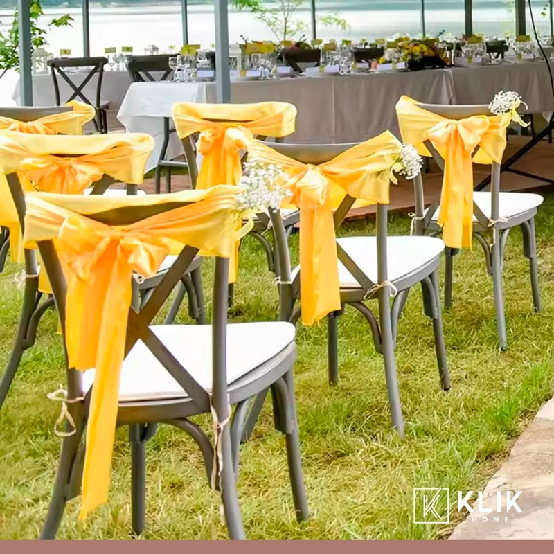 SILLA KLIK MUEBLES CROSSBACK 1 CUERPO GRIS DANUBIO TERRAZA EXTERIOR O COMEDOR - 8