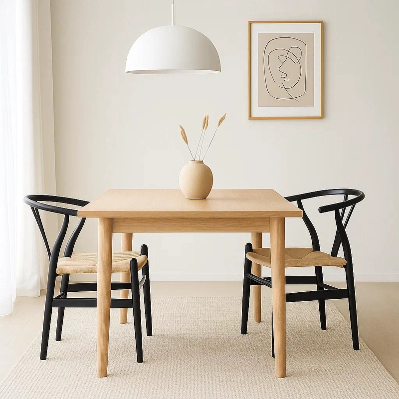 SILLAS KLIK MUEBLES WISHBONE MADERA NEGRA PACK 2 - 3