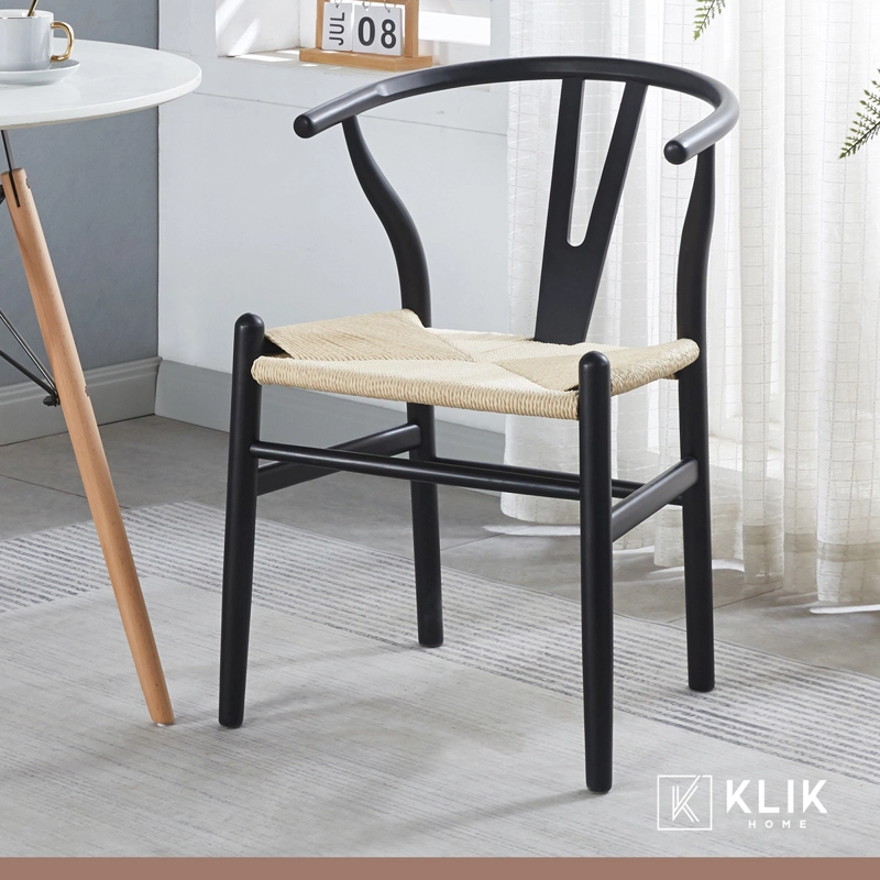 SILLAS KLIK MUEBLES WISHBONE MADERA NEGRA PACK 2 - 8