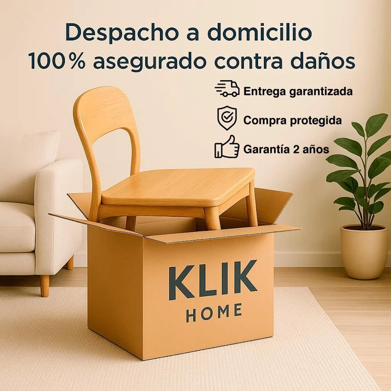 MESA COMEDOR KLIK MUEBLES ESTILO INDUSTRIAL 160X90 MADERA OSCURA WALNUT METAL - 7
