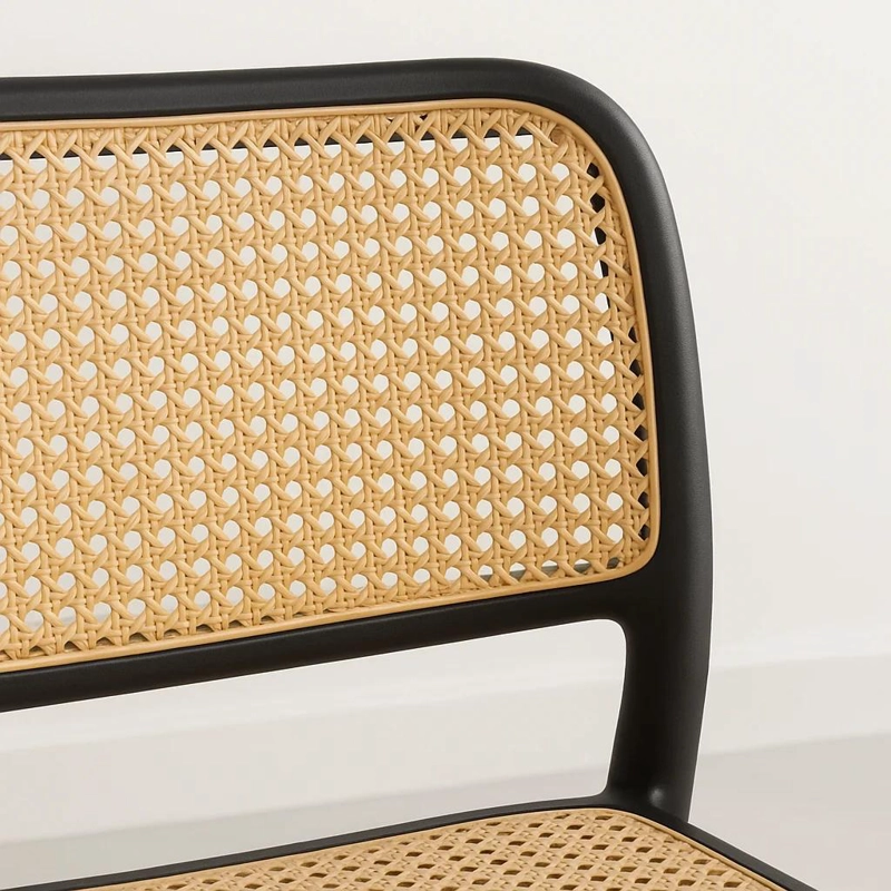 SILLA TERRAZA O COMEDOR KLIK MUEBLES HOFFMAN 1 CUERPO NEGRA ENREJADA - 6