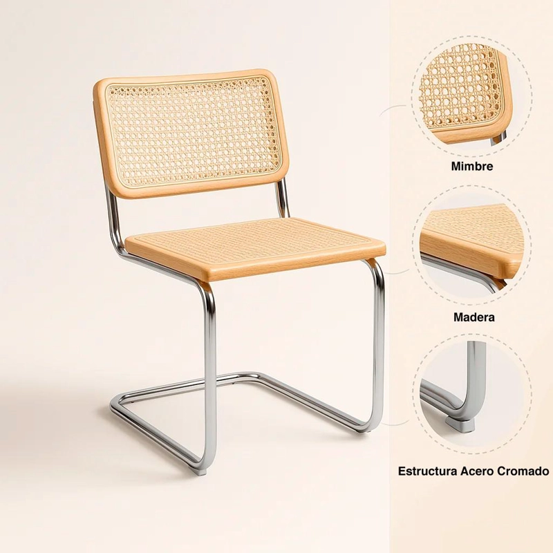 SILLA KLIK MUEBLES MADERA NUDE - 5