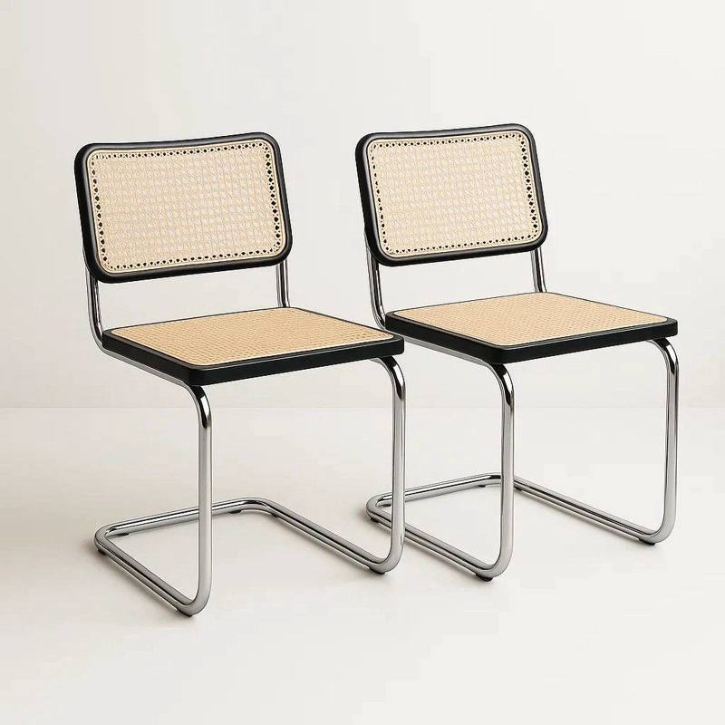 PACK KLIK MUEBLES MADERA NEGRO 2 SILLAS NEGRAS - 1