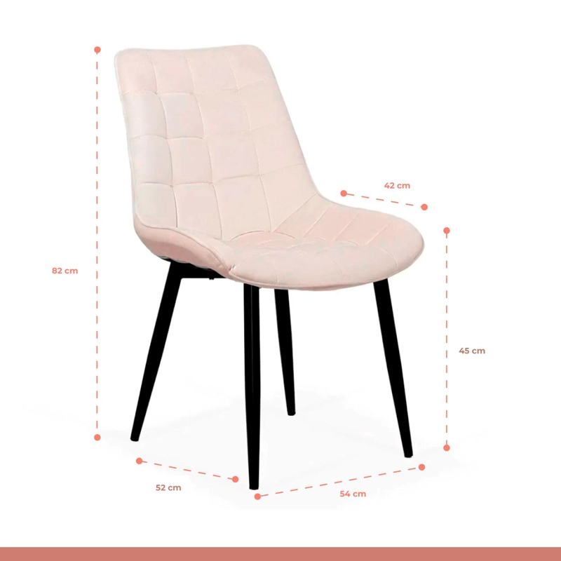 MESA DE COMEDOR REDONDA DE VIDRIO CROSS 120CM + 5 SILLA MACRON TERCIOPELO - BEIGE - 5