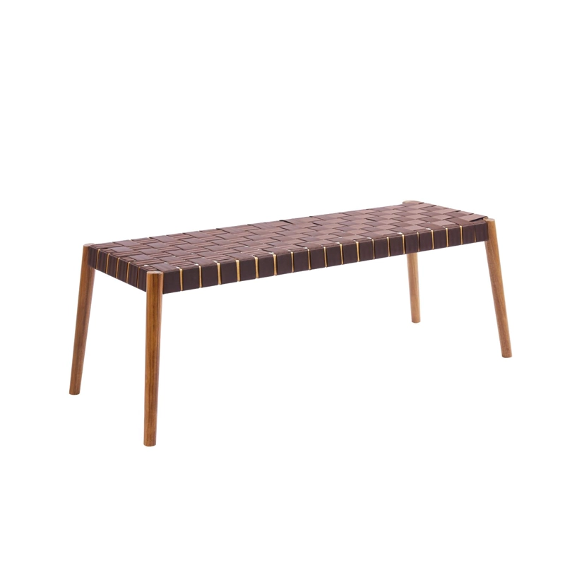 BANQUETA AUSTRAL 120CM - CINTA TEJIDA DE NAILON CAFE - 1