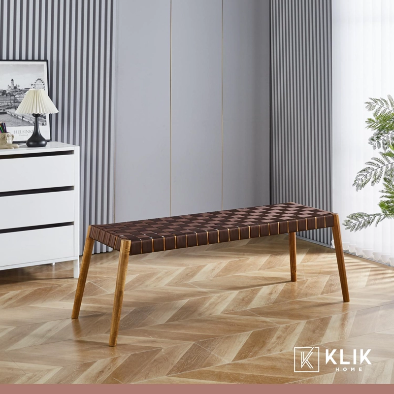 BANQUETA AUSTRAL 120CM - CINTA TEJIDA DE NAILON CAFE - 4