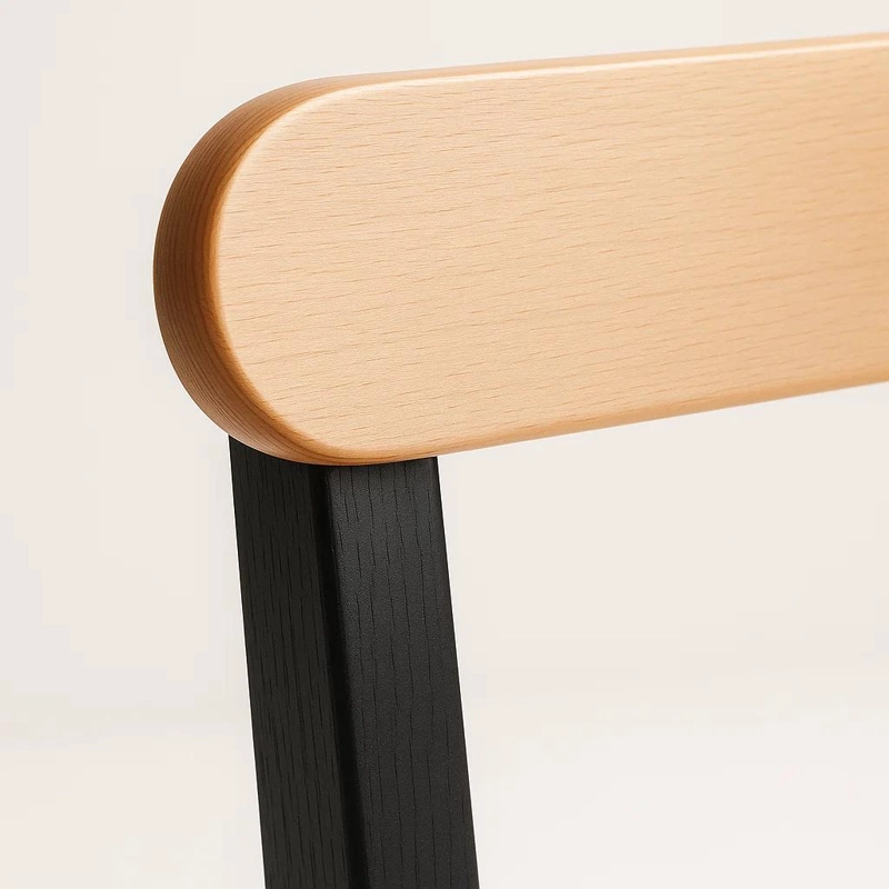 SILLA KLIK MUEBLES FRESNO MADERA NEGRO NEGRA - 6