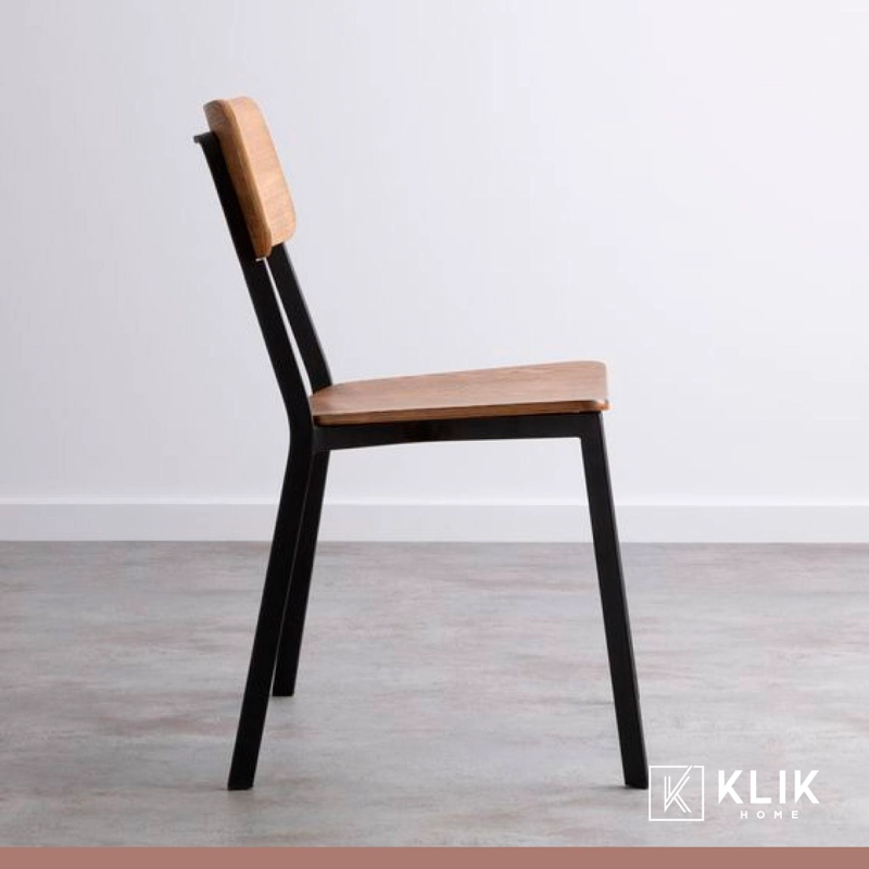 SILLA KLIK MUEBLES FRESNO MADERA NEGRO NEGRA - 8