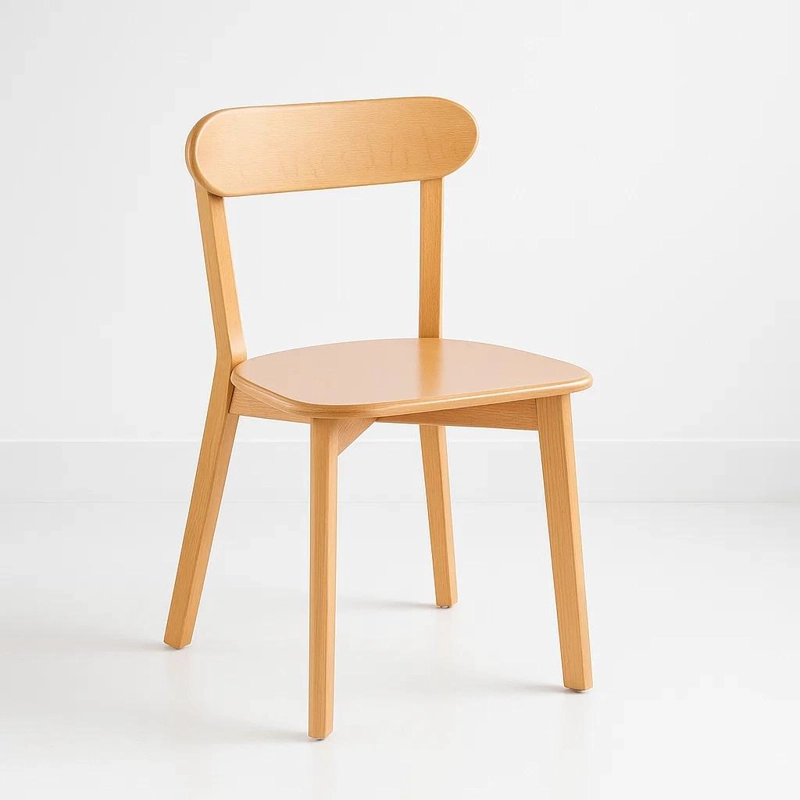 SILLA KLIK MUEBLES FRESNO MADERA CAFE NATURAL - 1
