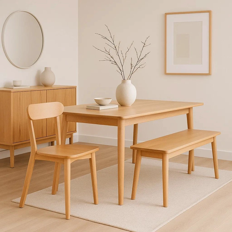 SILLA KLIK MUEBLES FRESNO MADERA CAFE NATURAL - 3