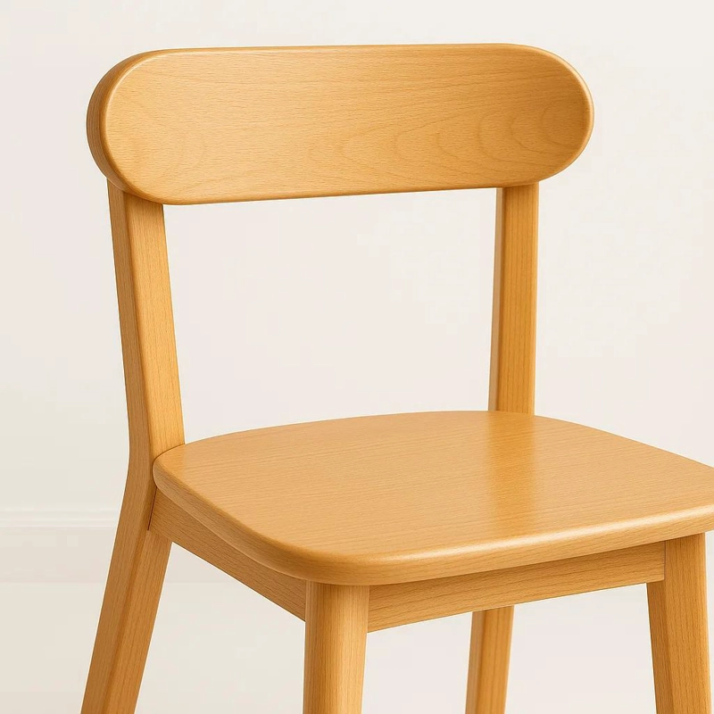 SILLA KLIK MUEBLES FRESNO MADERA CAFE NATURAL - 6