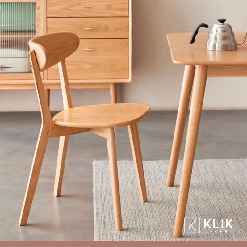 SILLA KLIK MUEBLES FRESNO MADERA CAFE NATURAL - 8