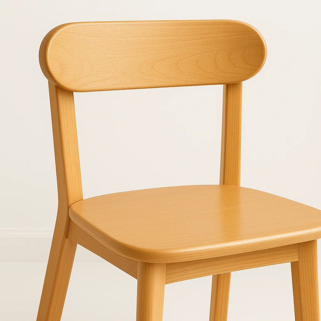 PACK KLIK MUEBLES FRESNO MADERA CAFE CLARO 2 SILLAS NATURAL - 6