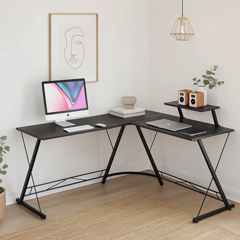 ESCRITORIO KLIK MUEBLES ESQUINERO GAMER NIGHT BLACK - 2