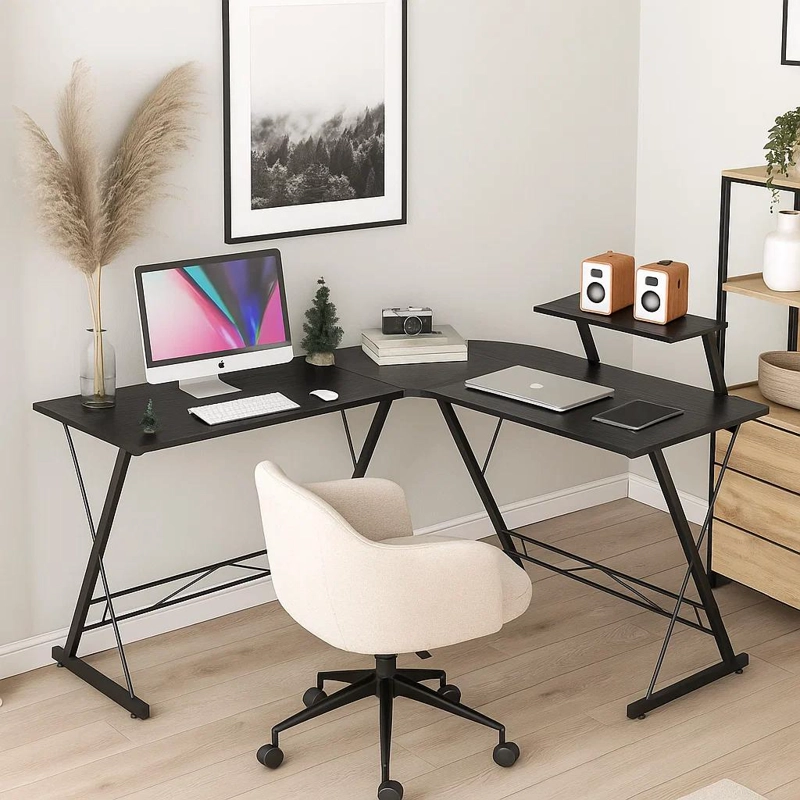 ESCRITORIO KLIK MUEBLES ESQUINERO GAMER NIGHT BLACK - 3