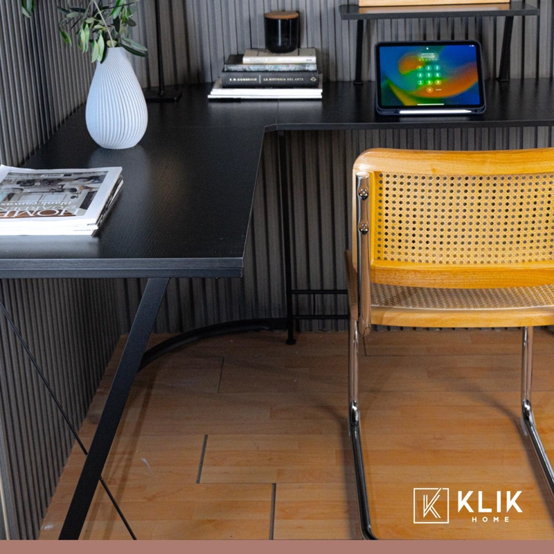 ESCRITORIO KLIK MUEBLES ESQUINERO GAMER NIGHT BLACK - 8