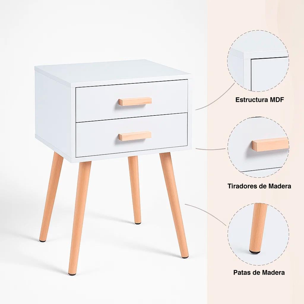 VELADORES KLIK MUEBLES EAMES MDF BLANCO PACK 2 DOBLE - 5