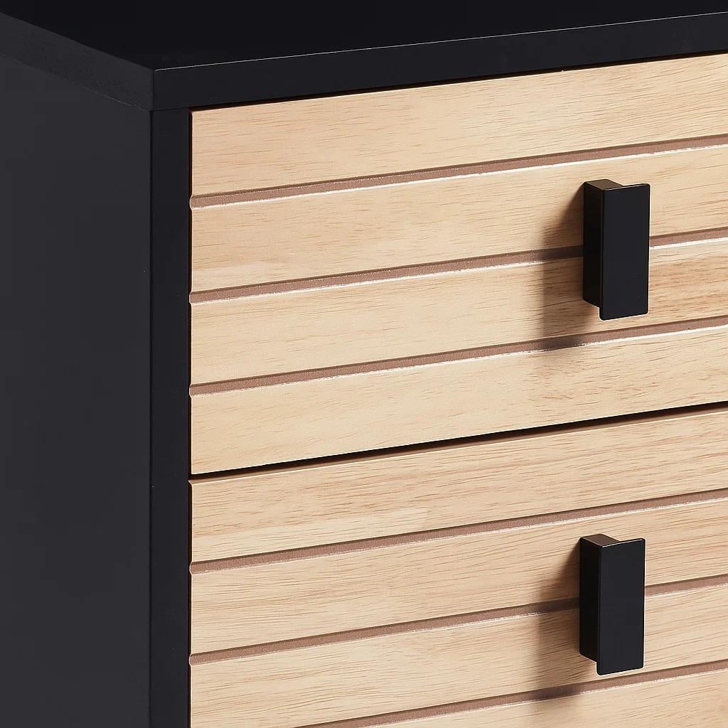 VELADORES KLIK MUEBLES AMBER MDP NEGRO PACK 2 - 6