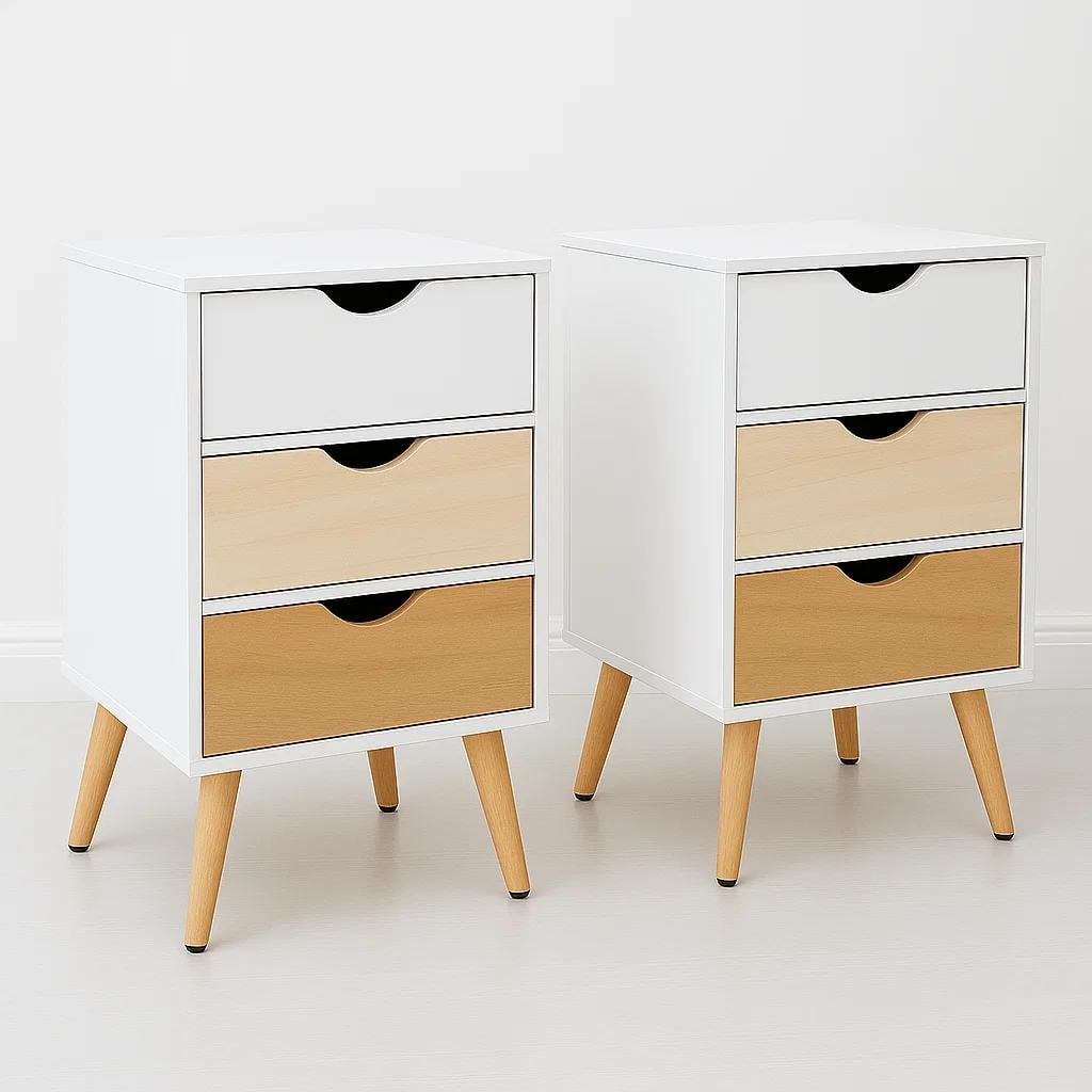 VELADORES KLIK MUEBLES EAMES MDF BLANCO PACK 2 3 NIVELES - 1