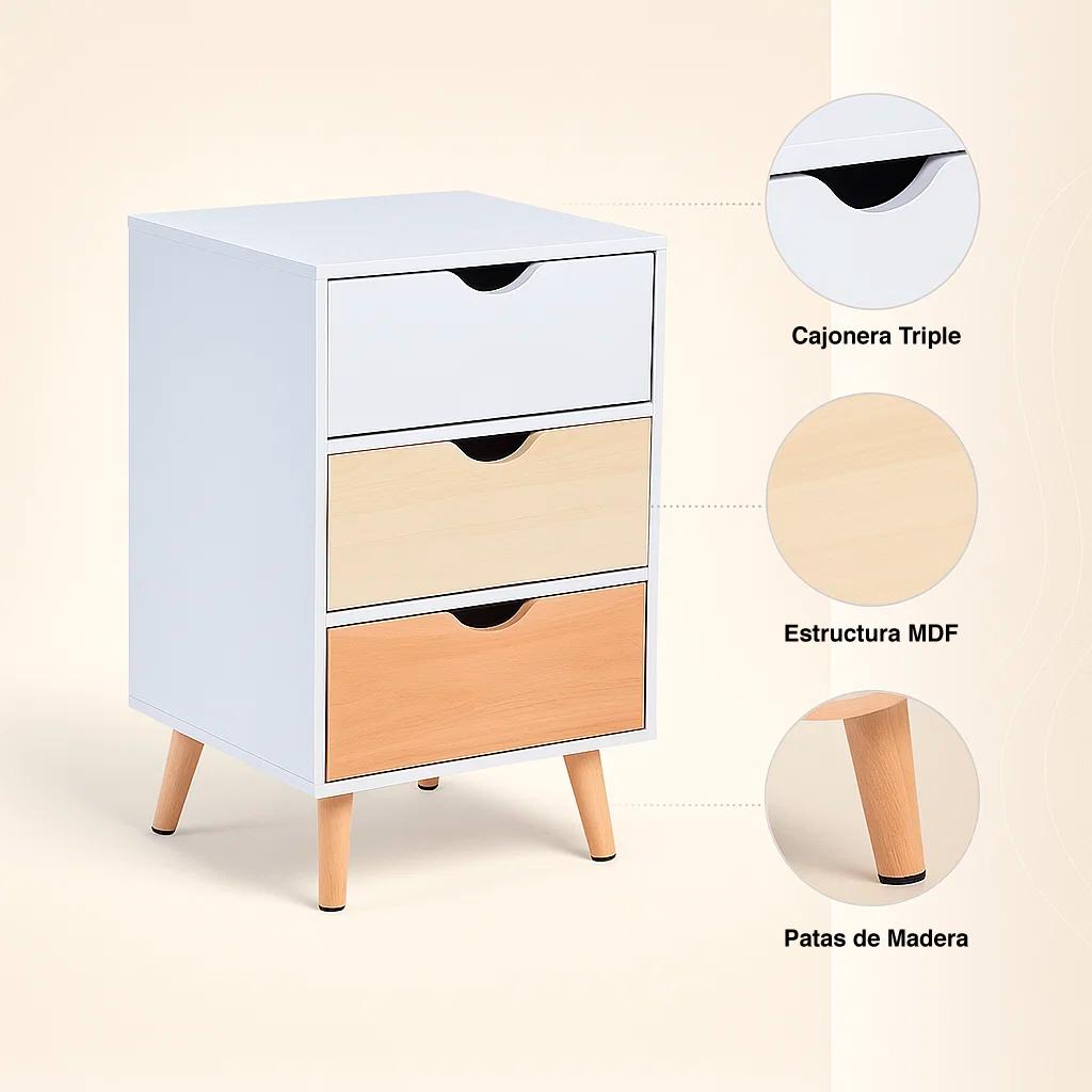 VELADORES KLIK MUEBLES EAMES MDF BLANCO PACK 2 3 NIVELES - 5