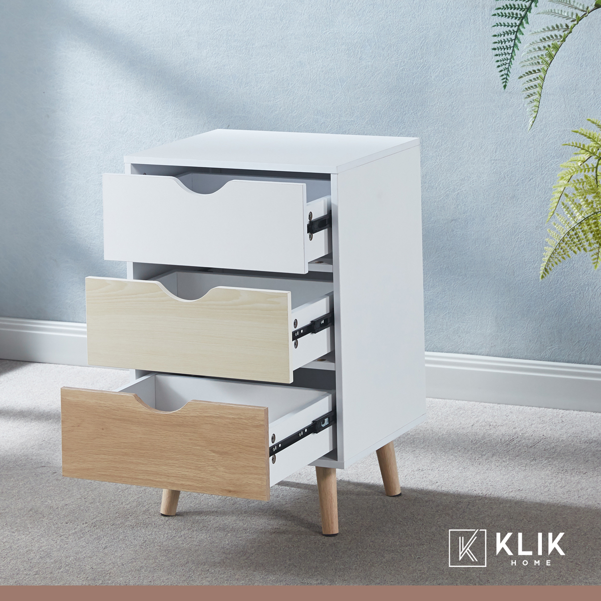 VELADORES KLIK MUEBLES EAMES MDF BLANCO PACK 2 3 NIVELES - 8