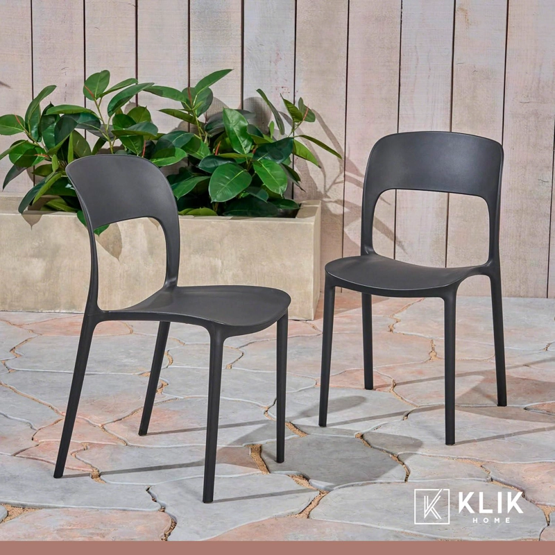 PACK KLIK MUEBLES KENTUCKY NEGRO 4 SILLAS NEGRAS - 8