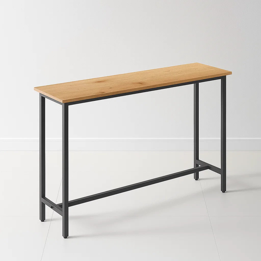 MESA DE ARRIMO O BAR ALTA RUSTIK - MADERA CLARA
