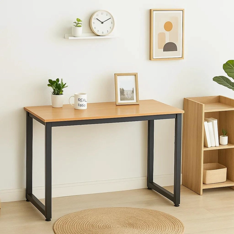 ESCRITORIO KLIK MUEBLES INDUSTRIAL HOME OFFICE MADERA CLARA METAL - 3