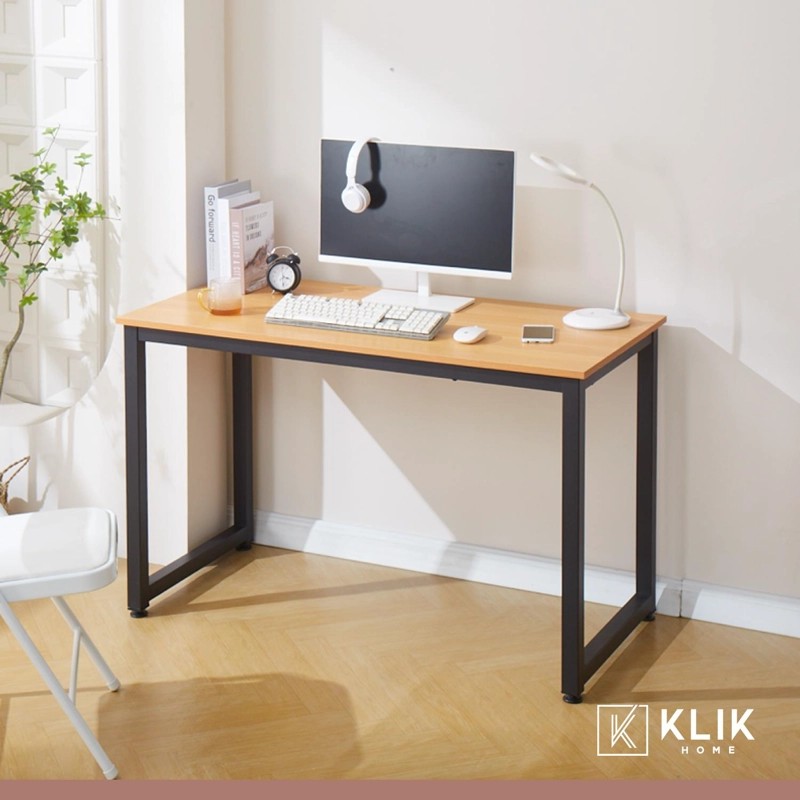 ESCRITORIO KLIK MUEBLES INDUSTRIAL HOME OFFICE MADERA CLARA METAL - 8